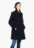 DOUBLE-BREASTED WOOL COAT